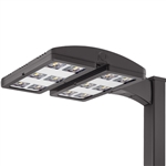 Lithonia HLA LED P2 40K T1S MVOLT SPA DBLXD High Lumen Area LED Light P2 Performance Package, 4000K Color, Type I Short Distribution, 120-277V, Square Pole Mounting, Black