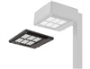 Lithonia KADRD LED 20C 530 30K R4 MVOLT DDBXD 35W LED Contour Soft Square Retrofit Door Area Light, 20 LEDs,530 mA, 3000K, Type IV Distribution, 120-227V, Dark Bronze Finish