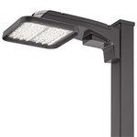 Lithonia KAX1 LED P1 30K R5 MVOLT SPA DWHXD Area Light 50W 3000K Color, Type 5 Distribution, 120-277V Square Pole Mounting, White