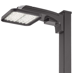 Lithonia KAX1 LED P3 40K R3 MVOLT SPA DDBXD Area Light 130W P3 Performance Package, 4000K Color, Type 3 Distribution, 120-277V, Square Pole Mounting, Dark bronze