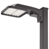 Lithonia KAX1 LED P3 50K R4 MVOLT SPA DBLBXD Area Light 130W P3 Performance Package, 5000K Color, Type 4 Distribution, 120-277V, Square Pole Mounting, Textured Black