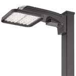 Lithonia KAX1 LED P4 30K R3 347 SPA DDBTXD Area Light 160W P4 Performance Package, 3000K Color, Type 3 Distribution, 120-277V, Square Pole Mounting, Textured Dark Bronze