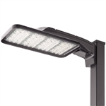 Lithonia KAX2 LED P1 30K R3 MVOLT SPA DNATXD Area Light 200W P1 Performance Package, 3000K Color, Type 3 Distribution, 120-277V, Square Pole Mounting, Textured Natural Aluminum