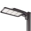 Lithonia KAX2 LED P1 50K R4 MVOLT SPA DNATXD Area Light 200W P1 Performance Package, 5000K Color, Type 4 Distribution, 120-277V, Square Pole Mounting, Textured Natural Aluminum