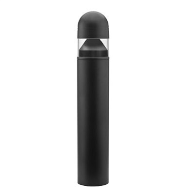 Lithonia KBC6 50S R5 120 DGC LPI 6" Round Architectural Bollard, 50W High Pressure Sodium, Type V Distribution, 120V, Magnetic Ballast, Charcoal Gray Finish, Lamp Included