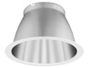 Lithonia LO6AR TRW LD TRIM 6 Inch Round Clear Downlight Trim, White Reflector Flange, Matte Diffuse Finish