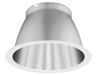 Lithonia LO8 WR TRIM 8 Inch Round White Painted Downlight LED Trim, Self-Flanged Matte Diffused Finish