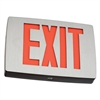 Lithonia LQC 1 R EL N LED Exit Sign Black Aluminum Single Face Red Letters Battery Backup