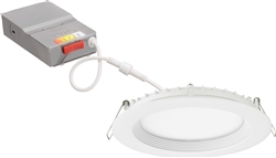 Lithonia WF6 REG SWW5 90CRI MW M6 6" Wafer-Thin Housing-Free LED Downlight, Switchable 2700K-5000K, 90 CRI, Matte White