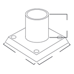 Lumark FA63 3" O.D. Surface Mount Bracket