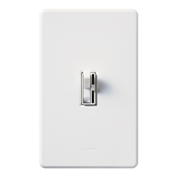 Lutron AY-10PH-WH Ariadni 1000W Incandescent / Halogen Single Pole Preset Dimmer in White