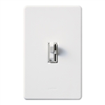 Lutron AY-600PNLH-WH Ariadni 600W Incandescent / Halogen Single Pole Preset Dimmer with Locator Light in White