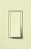 Lutron CA-1PSNL-AL Claro 15A Single Pole Switch with Locator Light in Almond