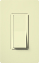 Lutron CA-1PSNL-AL Claro 15A Single Pole Switch with Locator Light in Almond