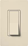 Lutron CA-1PSNL-LA Claro 15A Single Pole Switch with Locator Light in Light Almond