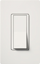 Lutron CA-1PSNL-WH Claro 15A Single Pole Switch with Locator Light in White