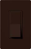 Lutron CA-4PSNL-BR Claro 15A 4-Way Switch with Locator Light in Brown