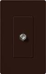 Lutron CA-CJH-BR Claro Single Cable Jack in Brown