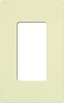 Lutron CW-1-AL Claro Screwless Wallplate 1 Gang in Almond