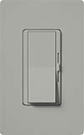 Lutron DV-10P-GR Diva 1000W Incandescent / Halogen Single Pole Dimmer in Gray