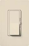 Lutron DV-600P-LA Diva 600W Incandescent / Halogen Single Pole Dimmer in Light Almond