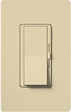 Lutron DVLV-10P-IV Diva 1000VA, 800W Magnetic Low Voltage Single Pole Dimmer in Ivory