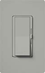 Lutron DVLV-600P-GR Diva 600VA, 500W Magnetic Low Voltage Single Pole Dimmer in Gray