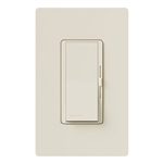 Lutron DVRP-253P-LA Diva 250W Dimmable LED or CFL, 500W Incandescent/Halogen, 500W ELVWith Halogen, Single Pole / 3-Way Reverse-Phase Dimmer in Light Almond