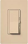 Lutron DVSC-103P-DS Diva Satin 1000W Incandescent / Halogen 3-Way Dimmer in Desert Stone