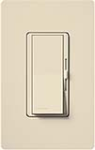 Lutron DVSC-103P-ES Diva Satin 1000W Incandescent / Halogen 3-Way Dimmer in Eggshell