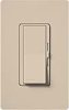 Lutron DVSC-103P-TP Diva Satin 1000W Incandescent / Halogen 3-Way Dimmer in Taupe