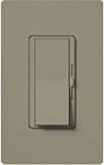 Lutron DVSC-10P-GB Diva Satin 1000W Incandescent / Halogen Single Pole Dimmer in Greenbriar