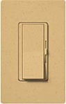 Lutron DVSC-10P-GS Diva Satin 1000W Incandescent / Halogen Single Pole Dimmer in Goldstone