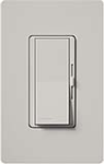 Lutron DVSC-10P-PD Diva Satin 1000W Incandescent / Halogen Single Pole Dimmer in Palladium