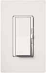 Lutron DVSC-10P-SW Diva Satin 1000W Incandescent / Halogen Single Pole Dimmer in Snow