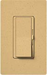 Lutron DVSCELV-300P-GS Diva Satin 300W Electronic Low Voltage Single Pole Dimmer in Goldstone