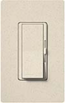 Lutron DVSCELV-300P-LS Diva Satin 300W Electronic Low Voltage Single Pole Dimmer in Limestone