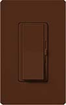 Lutron DVSCELV-300P-SI Diva Satin 300W Electronic Low Voltage Single Pole Dimmer in Sienna