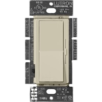 Lutron DVSCELV-303P-CY Diva Satin 300W Electronic Low Voltage 3-Way Dimmer in Clay