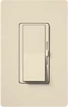 Lutron DVSCF-103P-277-ES Diva Satin 277V / 6A Fluorescent 3-Wire / Hi-Lume LED Single Pole / 3-Way Dimmer in Eggshell