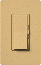 Lutron DVSCF-103P-277-GS Diva Satin 277V / 6A Fluorescent 3-Wire / Hi-Lume LED Single Pole / 3-Way Dimmer in Goldstone