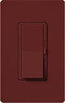 Lutron DVSCF-103P-277-MR Diva Satin 277V / 6A Fluorescent 3-Wire / Hi-Lume LED Single Pole / 3-Way Dimmer in Merlot