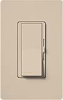 Lutron DVSCF-103P-277-TP Diva Satin 277V / 6A Fluorescent 3-Wire / Hi-Lume LED Single Pole / 3-Way Dimmer in Taupe