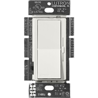 Lutron DVSCFSQ-F-LG Diva 120V / 1.5A Single Pole / 3-Way Fan Speed Control in Lunar Gray