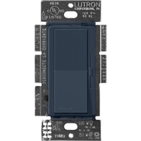 Lutron DVSCFSQ-LF-DE Diva 1.5 A Fan Speed ControlWith 1.0 A LED or CFL and 2.0 A Incandescent/Halogen Single Pole Switch in Deep Sea
