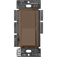 Lutron DVSCFSQ-LF-EP Diva 1.5 A Fan Speed ControlWith 1.0 A LED or CFL and 2.0 A Incandescent/Halogen Single Pole Switch in Espresso