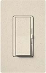 Lutron DVSCFTU-5A3P-LS Diva Satin 120V / 5A Fluorescent Tu-Wire Single Pole / 3-Way Dimmer in Limestone