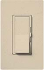 Lutron DVSCFTU-5A3P-ST Diva Satin 120V / 5A Fluorescent Tu-Wire Single Pole / 3-Way Dimmer in Stone