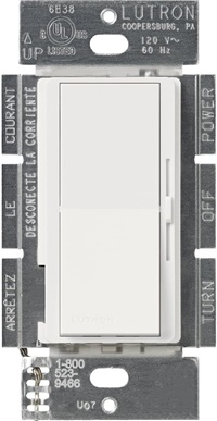 Lutron DVSCLV-10P-CS Diva Satin 1000VA, 800W Magnetic Low Voltage Single Pole Dimmer in Cobblestone