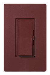 Lutron DVSCRP-253P-MR Diva 250W Dimmable LED or CFL, 500W Incandescent/Halogen, 500W ELVWith Halogen, Single Pole / 3-Way Reverse-Phase Dimmer in Merlot